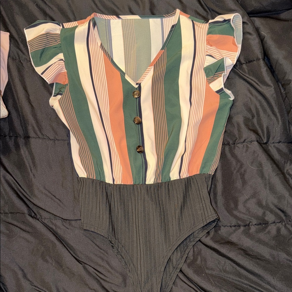 Striped Multicolor One Piece